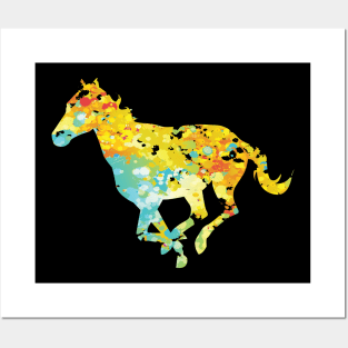 Cool horse horses colorful animal TShirt Posters and Art